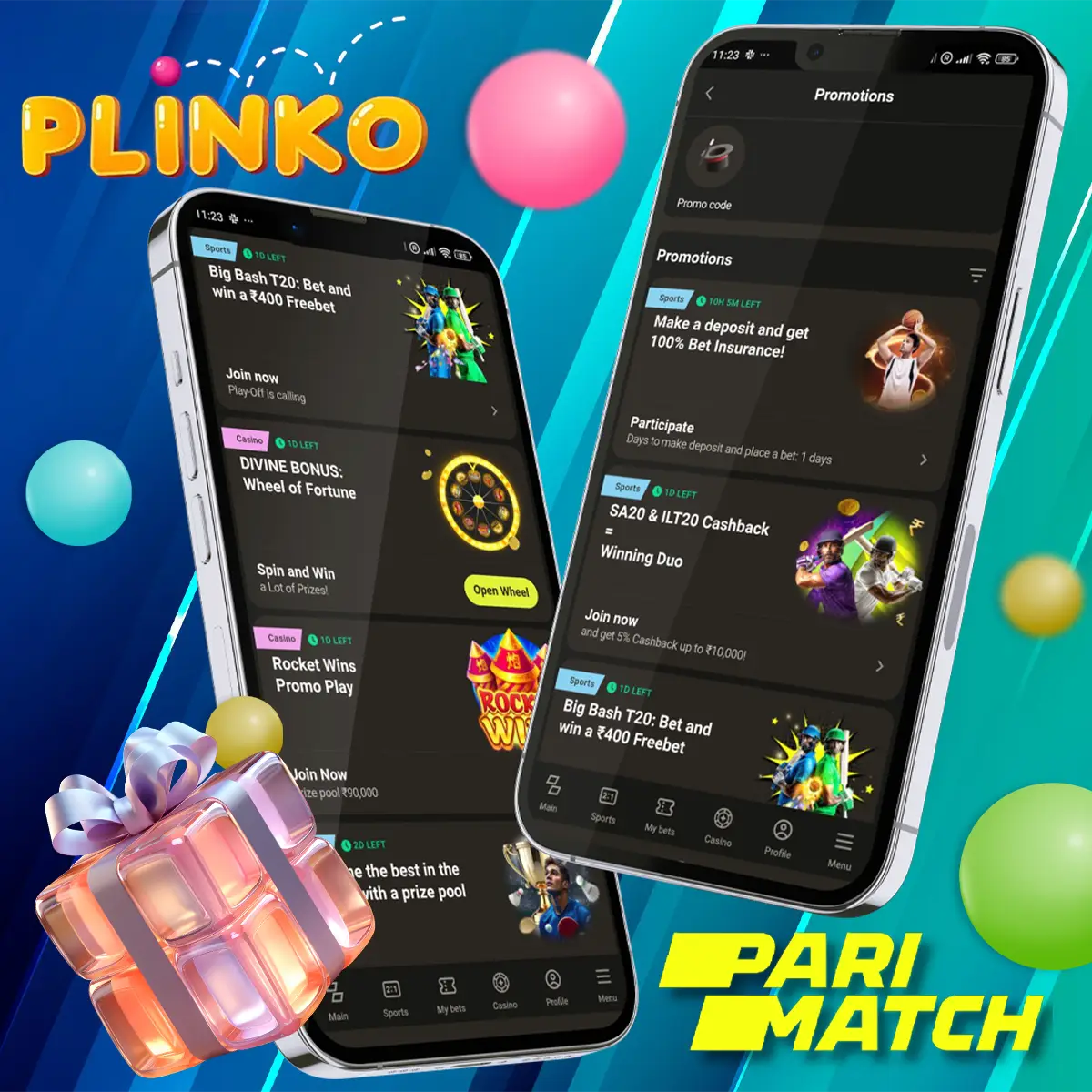 Parimatch Plinko Bonuses